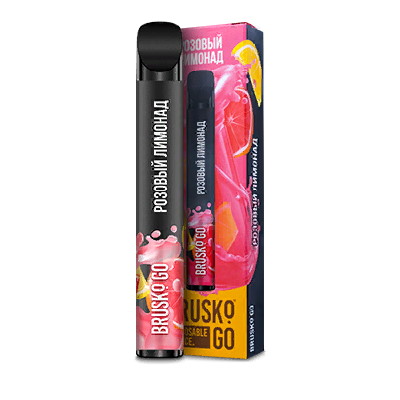 Одноразовая электронная сигарета BRUSKO GO 800 Розовый лимонад - фото 1