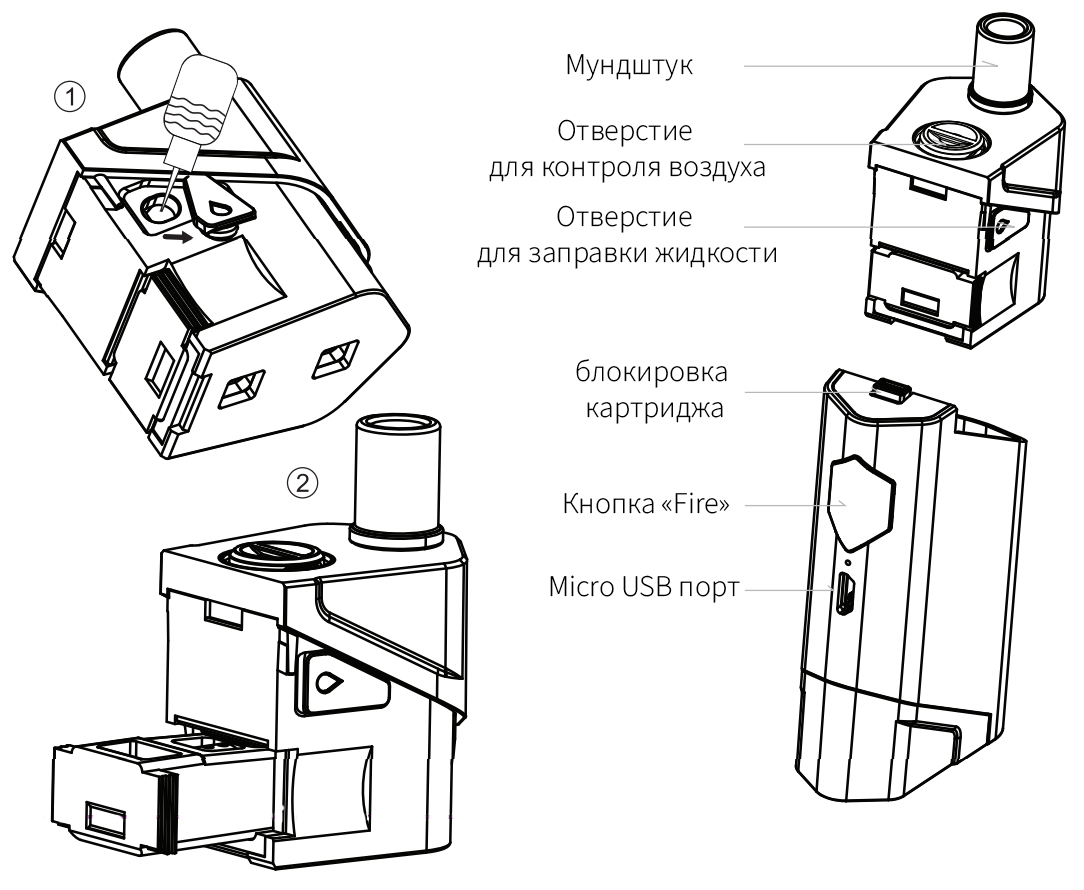 Руководство пользователя на устройство Wismec HiFlask Руководство пользователя на устройство Wismec HiFlask