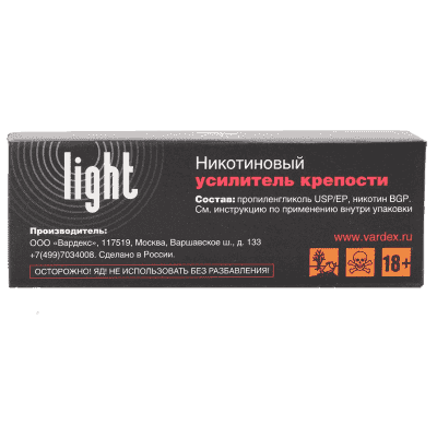 Никотиновый усилитель крепости Vardex Light 5мл (+3мг на 50мл) - фото 3 Никотиновый усилитель крепости Vardex Light 5мл (+3мг на 50мл) - фото 3