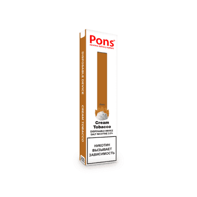 Одноразовая электронная сигарета Pons Disposable Device Cream Tobacco - фото 1
