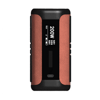 Батарейный мод Aspire Speeder (200W, без аккумулятора) - Черный с коричневой кожей