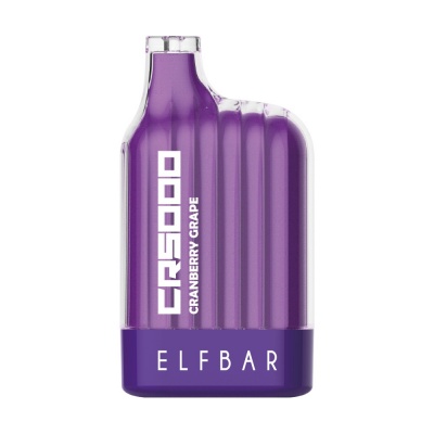 Заряжаемая одноразовая сигарета Elf Bar CR5000 Cranberry Grape - фото 1