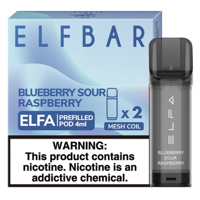 Картридж Elf Bar Elfa Blueberry Sour Raspberry 4 мл - 2 шт - фото 1