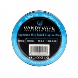Проволока Vandy Vape Superfine MTL Fused Clapton Ni80 32GAx2+38GA (5 витков на ID2.5 1-1.5Ω)