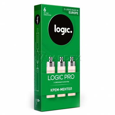Капсулы Logic Pro Крем-ментол (1.5 мл) - фото 1 Капсулы Logic Pro Крем-ментол (1.5 мл) - фото 1