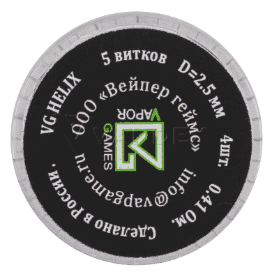 Спирали VG еdition Helix Coil (4шт.) - фото 3 Спирали VG еdition Helix Coil (4шт.) - фото 3