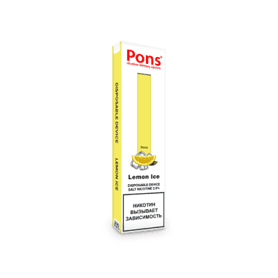 Одноразовая электронная сигарета Pons Disposable Device Lemon Ice - фото 1