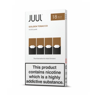 Картридж Juul Golden Tobacco x4 (18 мг) Картридж Juul Golden Tobacco x4 (18 мг)