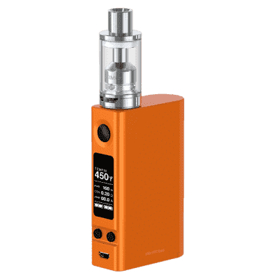 Батарейный мод eVic VTC Dual 75W/150W (без аккумулятора) с клиромайзером ULTIMO - Оранжевый Батарейный мод eVic VTC Dual 75W/150W (без аккумулятора) с клиромайзером ULTIMO - Оранжевый