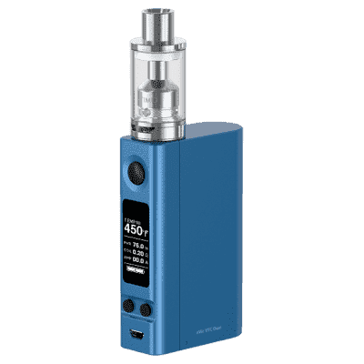 Батарейный мод eVic VTC Dual 75W/150W (без аккумулятора) с клиромайзером ULTIMO - Синий Батарейный мод eVic VTC Dual 75W/150W (без аккумулятора) с клиромайзером ULTIMO - Синий