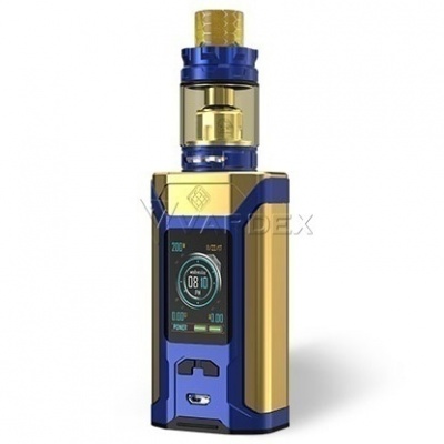 Электронная сигарета Wismec Sinuous RAVAGE230 в комплекте с GNOME King - Сине-золотой Электронная сигарета Wismec Sinuous RAVAGE230 в комплекте с GNOME King - Сине-золотой