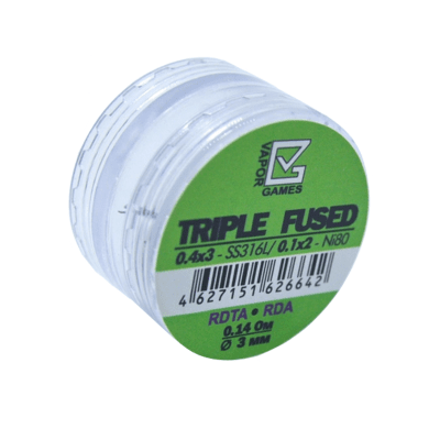 Готовые спирали VG Triple Fused SS316L (3х0.4)x(2х0.1) - (3x0,4мм)x(2х0,1мм) Готовые спирали VG Triple Fused SS316L (3х0.4)x(2х0.1) - (3x0,4мм)x(2х0,1мм)