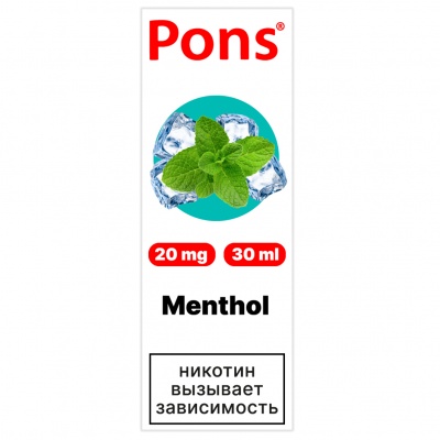 Жидкость Pons Salt Ментол (30 мл) - фото 1