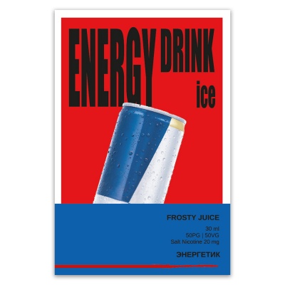 Жидкость Frosty Juice Salt Energy Drink Ice 30 мл - фото 1