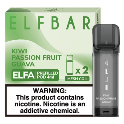 Картридж Elf Bar Elfa Kiwi Passion Fruit Guava 4 мл - 2 шт - фото 1