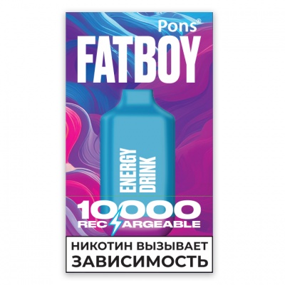 Одноразовый вейп Pons Fatboy Disposable 10000 Энергетик - фото 1