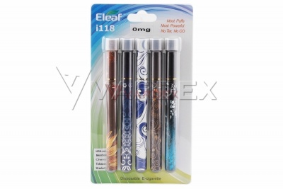 Набор одноразовых электронных сигарет Eleaf i118 - Набор одноразовых электронных сигарет Eleaf i118 Набор одноразовых электронных сигарет Eleaf i118 - Набор одноразовых электронных сигарет Eleaf i118
