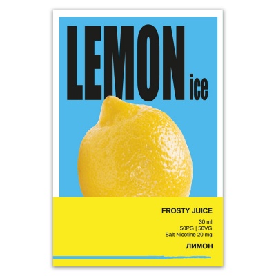 Жидкость Frosty Juice Salt Lemon Ice 30 мл - фото 1
