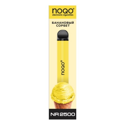Одноразовый вейп NOQO NR 2500 1100mAh Банановый Сорбет - фото 1