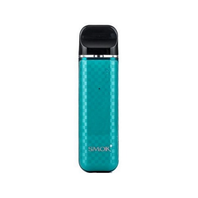 Набор Smok Novo 2 (25W, 800mAh) с картриджем Novo 2 (2 мл) - Tiffany Blue Carbon Fiber