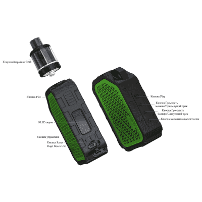 Электронная сигарета WISMEC ACTIVE в комплекте с Amor NSE - фото 8 Электронная сигарета WISMEC ACTIVE в комплекте с Amor NSE - фото 8