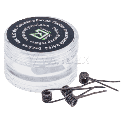 Спирали VG Clapton Coil (4шт.) - 0.4x0.2мм Спирали VG Clapton Coil (4шт.) - 0.4x0.2мм