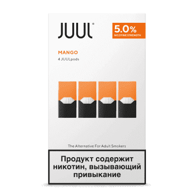 Картридж JUUL Манго Juul Labs x4 (59 мг) - фото 2 Картридж JUUL Манго Juul Labs x4 (59 мг) - фото 2