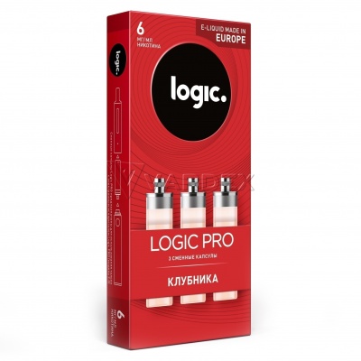 Капсулы Logic Pro Клубника (1.5 мл) - фото 1 Капсулы Logic Pro Клубника (1.5 мл) - фото 1