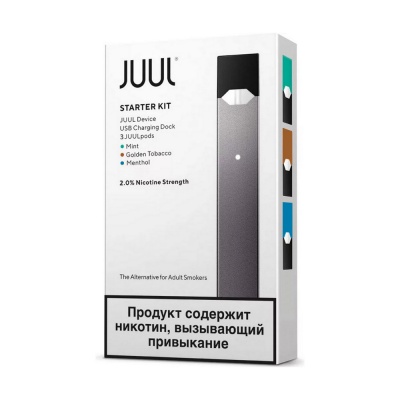Набор Juul SE с картриджами Mint, Golden Tobacco, Menthol (18 мг) - фото 1