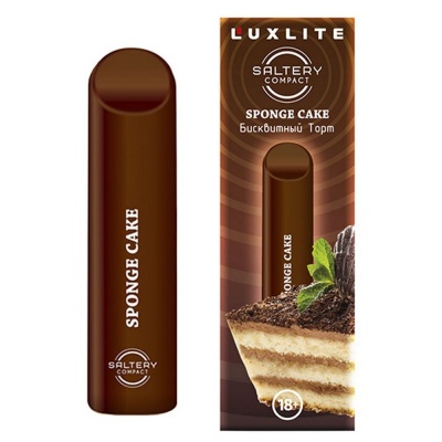 Одноразовая сигарета Luxlite Saltery Compact Бисквитный торт - фото 1